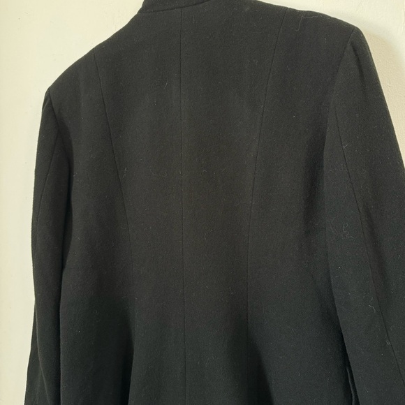 Frontier Collection Black Wool Coat Concho Button Front Made In USA Womens 10 - Picture 7 of 12